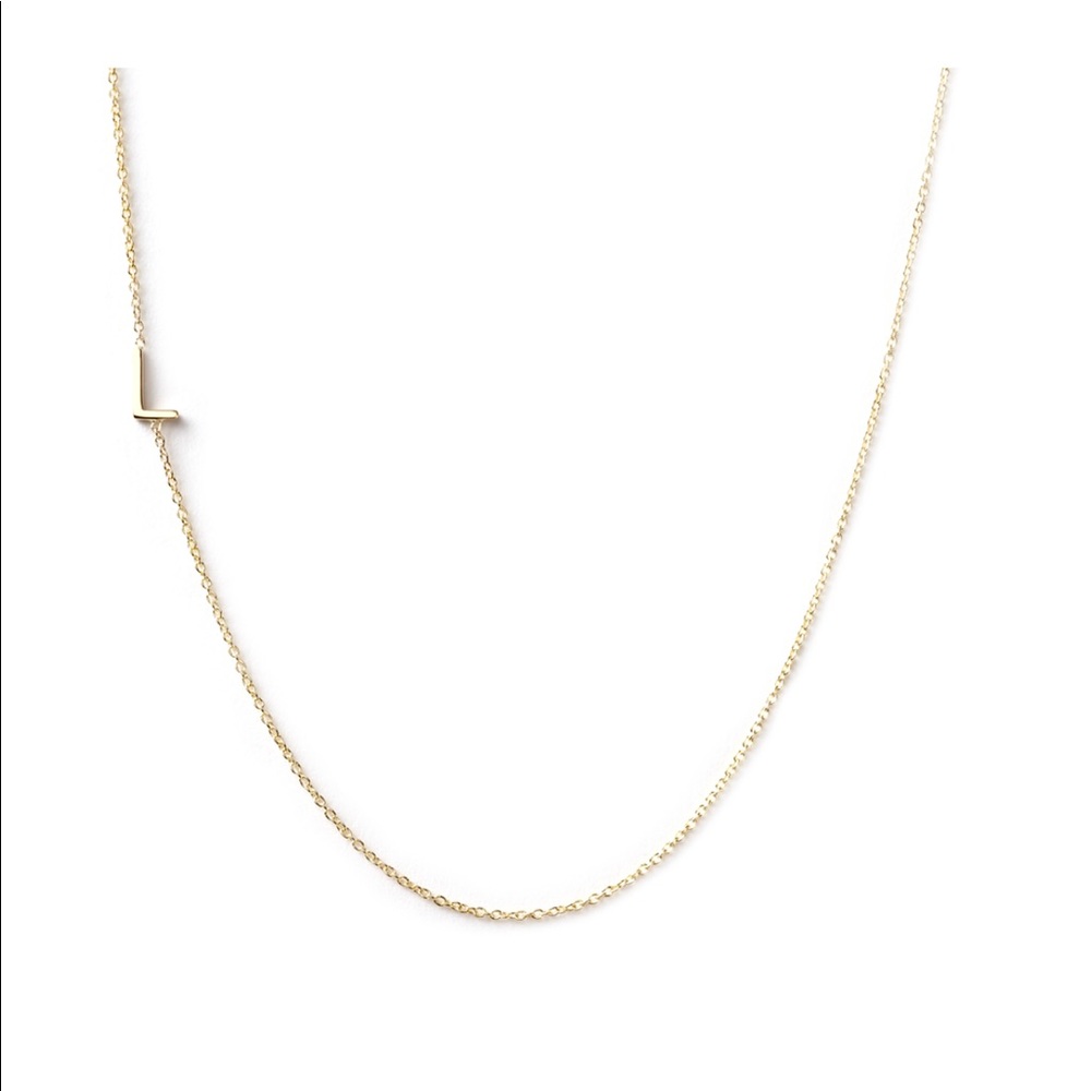 Maya Brenner “L” necklace